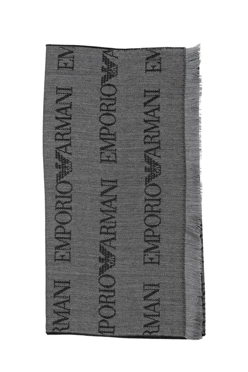 Emporio Armani Sciarpa Sciarpa con logo lettering jacquard UNI  - Francavilla Moda